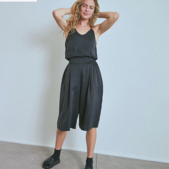 lunya Other - Lunya Silk Wide Leg Crop Pant Set